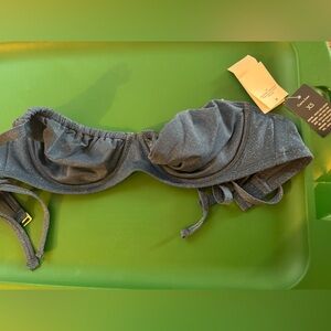 Abercrombie blue shimmer bikini top